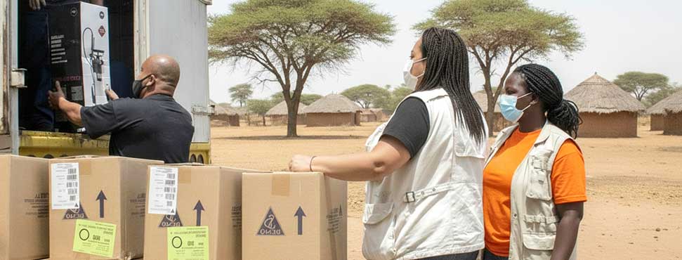 dechargement-camion-humanitaire-en-brousse