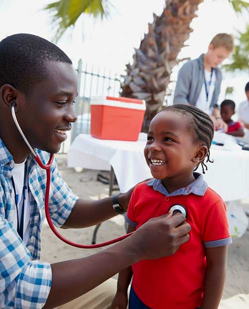 medecin-osculte-fillette-africaine-qui-sourit